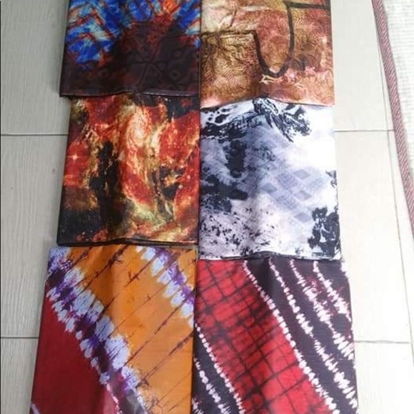 African fabrics,(Adire) 5yard for sewing - Picture 5 of 6